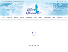 Tablet Screenshot of bluemermaidspa.com